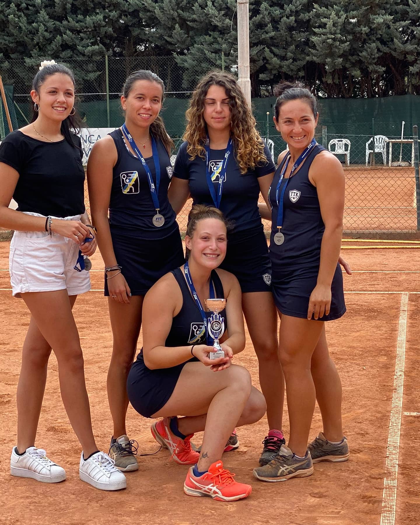Atlete campionato D1 del Tennis Club Staggia